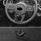 For Kia K3 Forte Cerato (2019-2021) Steering Wheel Cover + Gear Shift Boot Interior Tuning Accessory Set Car Interior Accesso