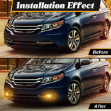 Fog Light Assembly Halogen for Honda Odyssey 2014-2015 Car Interior Accessory MAGIC COLORM