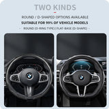 BMW Snap-On Carbon Fiber Sports Steering Wheel Cover Car Interior Accessory Hocasen