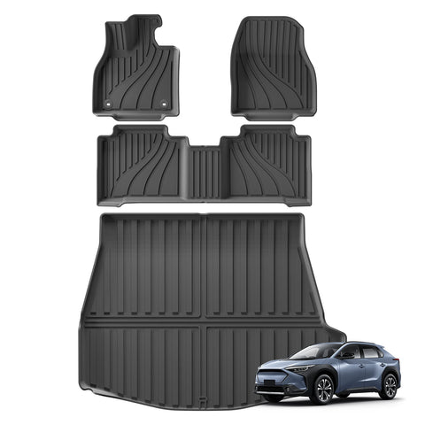 Subaru Solterra Toyota BZ4X 2023-2025 Waterproof Car Floor Mats for TPE Cargo Liner Car Interior Accessory OEM