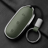 Metal and Leather Car Key Case Cover for Li Auto L7 L8 L9 Max Leading Ideal Li Auto 2023 2024