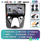 9-inch QLED Android 15 Head Unit for Peugeot 108 2014–2021