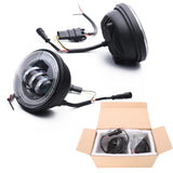 4.5 inch Led Fog Light for Harley Touring Electra Glide Passing Light With DRL Halo Angel Eyes Turn Signal Motorcycle HeadLamp