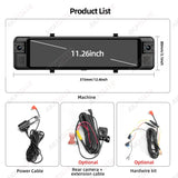 11.26" 4CH 1080P Mirror Dash Cam Universal Dashcam AKAMATE