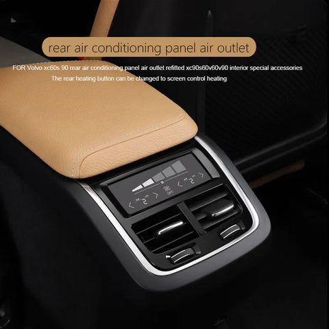 Touch Control Rear AC Outlet for Volvo S60 2025 Car Interior Accessory LINGLUYANG