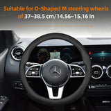 Breathable Leather Steering Wheel Cover for Mercedes C