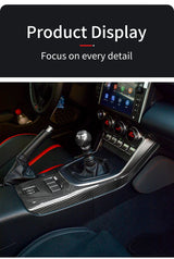 Carbon Fiber Console Panel Trim for Toyota GR86