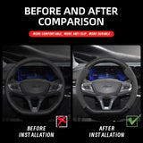 Suede Matte Carbon Fiber Wheel Cover for Chevrolet Tahoe Car Interior Accessory Hocasen