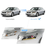 Projector Headlights with LED DRL for Accord 2008-2012 Car Interior Accessory Vland