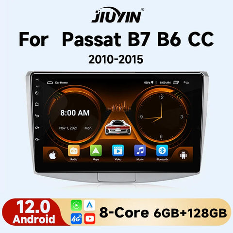 10.1-Inch Android GPS Multimedia System for VW Passat 2010-2015 Android Head Unit JIUYIN