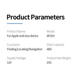 Find My GPS Tracker Car Charger 20W Fast Charging Car Interior Accessory AKAMATE