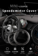 Carbon Fiber Speedometer Trim for Mini Cooper F54-F60 Car Interior Accessory OEM
