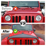 Canvas Bonnet Guard for Jeep Wrangler JK 2007-2017 Car Interior Accessory HEBE
