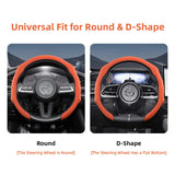 Snap-On Suede Steering Wheel Cover for Mazda Cars Car Interior Accessory Hocasen