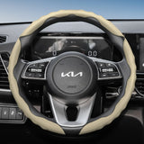 Wavy Sports Leather Steering Cover for Kia