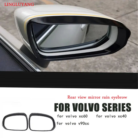Rainbow Electroplated Mirror Trim for Volvo XC60 V90 Car Interior Accessory LINGLUYANG