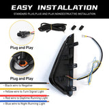 LED DRL Turn Signal Lights for Nissan Sentra 2023-2024 Car Interior Accessory MAGIC COLORM