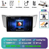 Android 15 QLED Head Unit with CarPlay for Lexus RX 2003–2013