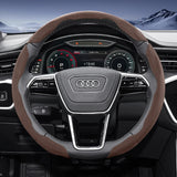 Sports Suede Steering Wheel Cover for Audi Models