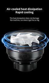 Qi2.2 25W Car Magnetic RGB Wireless Charger With Air Cooling Fan Phone Holder