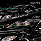 2-in-1 LED Emergency Strobe Warning Light Bar Kit LED Ambient Light MAGIC COLORM