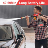 Cordless High Pressure Car Wash Gun 60Bar for All Vehicles 2020-2023 Car Interior Accessory EAFC