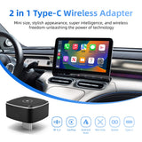 2-in-1 Wired to Wireless CarPlay Android Auto Adapter CarPlay Adapter LEXXSON