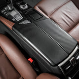 BMW 3 4 5 6 7 Series X1 X3 X4 X5 X6 X7 Central Armrest Box Cover ABS Carbon Fiber Car Interior Accessory OEM