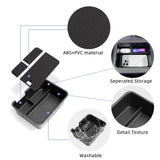 SMABEE for Leapmotor B10/B01 2025 2026 Central Armrest Storage Box Stowing Tidying Car Tray Organizer Accessories ABS Black C