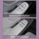 Leapmotor B10 Car Door Storage Box Silicone Pad Door Handle Protective Cover Window Lifting Panel Anti-slip Storage Pocket Ca