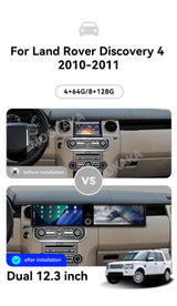 24.6-Inch Dual Screen Android Radio for Land Rover Discovery 4 Android Head Unit Aotsr