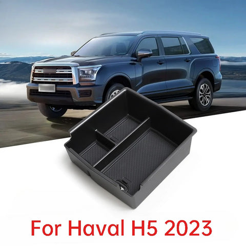For Haval H5 2023 Car Armrest Box Storage Center Console Organizer Tray Non-slip Stain-resistant Armrest Box Storage OEM