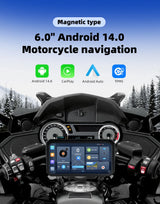5 inch Wireless CarPlay GPS for Motorcycles Universal Android Head Unit EKIY