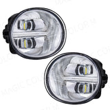 Super Bright LED Fog Lights for Toyota Hilux 2005-09 Car Interior Accessory MAGIC COLORM LED Fog White