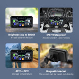 6.0" Wireless CarPlay Moto GPS for Universal