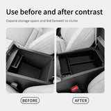 Nissan Murano 2025 Center Console Armrest Storage Box Car Tray Organizers Accessories Tidying Black Car Interior Accessory Sm