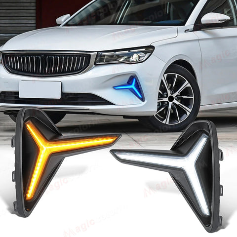 LED DRL Turn Signal for Geely Proton S70 2021-2024 Daytime Running Light MAGIC COLORM