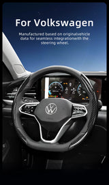 Carbon Fiber Texture Wheel Cover for VW Golf Tiguan Car Interior Accessory Hocasen