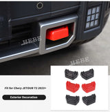 Carbon Fiber Tow Hook Trim Cover for Chery T2 2023 Car Interior Accessory HEBE
