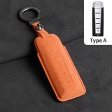 Suede Car Key Case Cover For Wey Coffee 01 Tank Tank300 Car Key Protective Shell Accessories