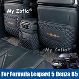 For Formula Leopard 5 Denza B5 2024 2025 2026 Car Seat Back Anti Kick Pad PU Leather Anti Dirty Protector Mat Car Accessories