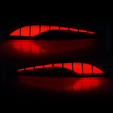 LED Rear Reflector Lights for Chevy Malibu XL 2019-2023 LED Ambient Light MAGIC COLORM Pattern C Smoked Shell