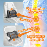 Ergonomic Car Neck Headrest & Lumbar Support Pillow Set, Adjustable Memory Foam Car Interior Accessory OEM