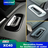 AC Vent Glitter Trim for Volvo XC40 C40 2020-2024 Car Interior Accessory LINGLUYANG