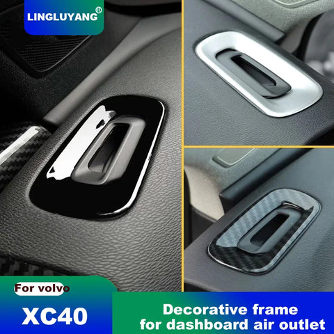 AC Vent Glitter Trim for Volvo XC40 C40 2020-2024 Car Interior Accessory LINGLUYANG