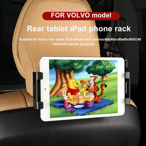 Rear Seat Headrest Tablet Mount with Hook for Volvo Car Interior Accessory LINGLUYANG