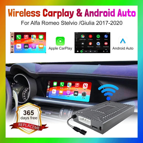 Wireless CarPlay Android Auto Retrofit Module for Alfa Romeo CarPlay Retrofit Module ANYFAR