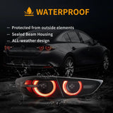 LED Tail Lights with Dynamic Welcome for Mazda3 2019-22