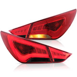 Hyundai Sonata LED Tail Lights Amber Signal 11-14