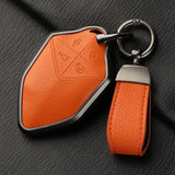 Metal and Leather Car Key Case Cover For Changan DEEPAL S7 SL03 2022 2023 2024 Car Key Case Protect Fob